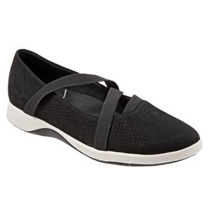 Haely Black Nubuck Perf