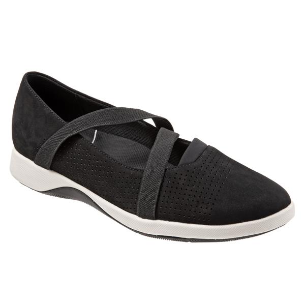 Haely Black Nubuck Perf